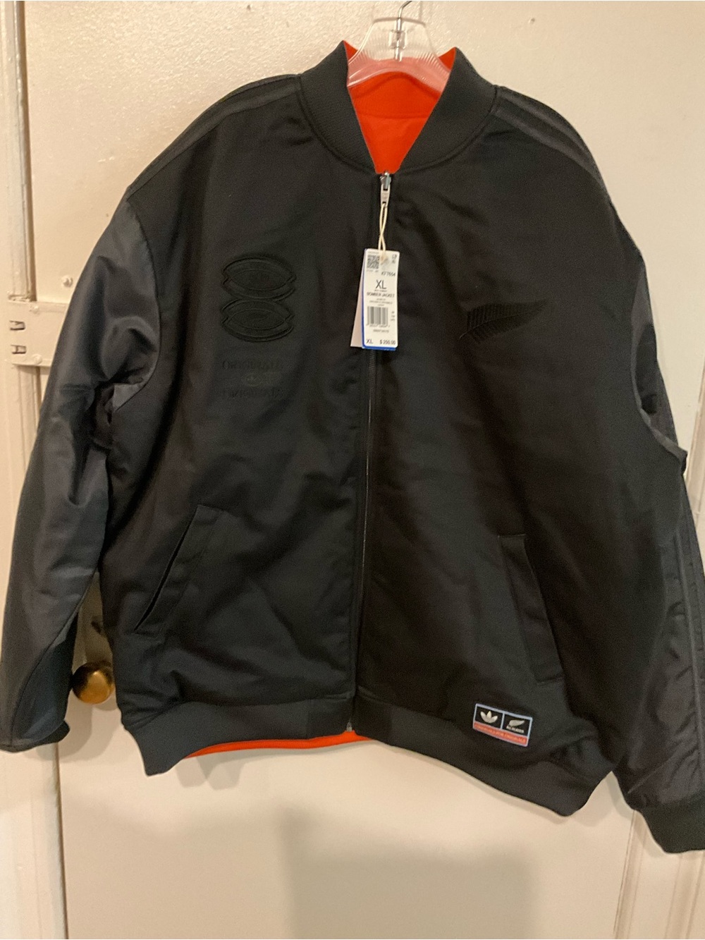 Men's All Blacks adidas Reversible Full-Zip Jacket - Black
